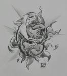 3. Roasted – Inktober 2018